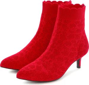 LASCANA Ankleboots Damen rot Gr.36