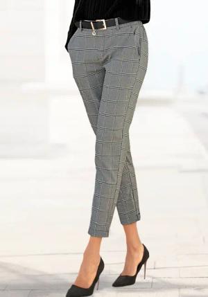 LASCANA Schlupfhose Damen kariert Gr.40