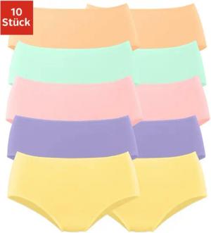 PETITE FLEUR Hüftslip Damen lila, rosa, orange, grün, gelb Gr.48/50
