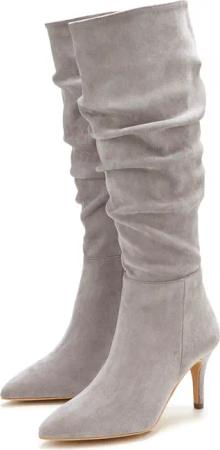 LASCANA Reißverschlussstiefel Damen grau Gr.40
