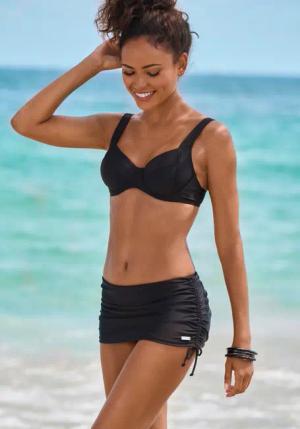 LASCANA Bade-Rock Damen schwarz Gr.42