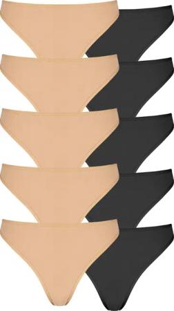PETITE FLEUR String Damen beige, schwarz Gr.44/46