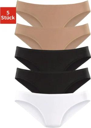 PETITE FLEUR Bikinislip Damen beige, schwarz, weiß Gr.44/46