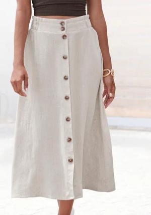 LASCANA Midirock Damen sand Gr.40