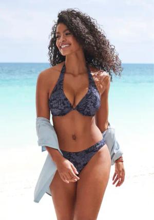 VENICE BEACH Bikini-Hose Damen schwarz bedruckt Gr.38