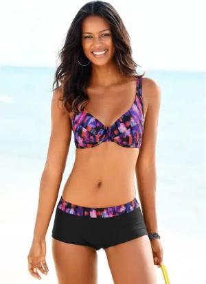 LASCANA Bikini-Hotpants Damen schwarz Gr.42