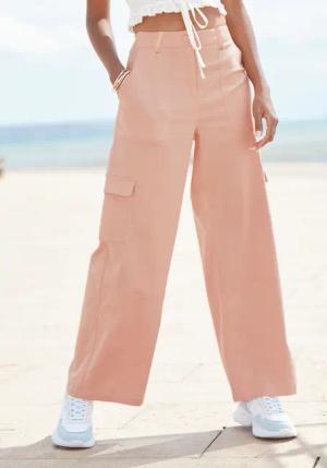 BUFFALO Cargohose Damen peach Gr.42