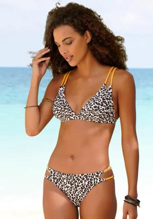 BUFFALO Bikini-Hose Damen braun-bedruckt Gr.38