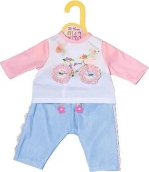 ZAPF Puppenkleidung Zapf Creation® 871430 - Dolly Moda Outfit mit Fahrrad, Shirt mit Ho...
