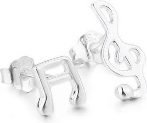 Schmuck-Elfe Paar Ohrstecker Note & Notenschlüssel, 925 Sterling Silber