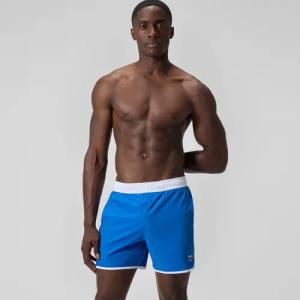 Jetstream Logo-Badeshorts 40 cm Blau/Weiß für Herren
