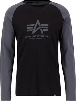 Alpha Industries T-Shirts & Poloshirts Basic Longsleeve - black/greyblack