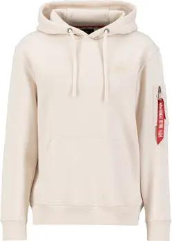 Alpha Industries Sweatshirt Back Print Hoodie - jet stream white/white