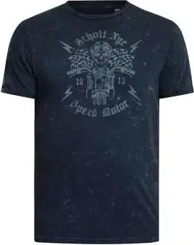 Schott T-Shirt T-Shirt mit Vintage-Frontprint