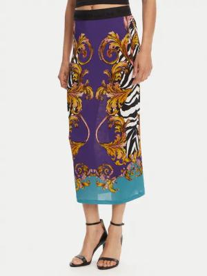 Versace Jeans Couture Bleistiftrock 78HAE8P6 Violett Slim Fit