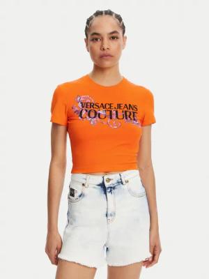 Versace Jeans Couture T-Shirt 78HAHC05 Orange Slim Fit