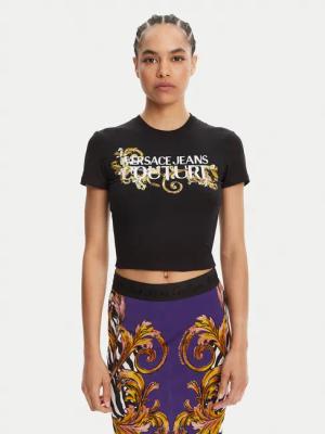 Versace Jeans Couture T-Shirt 78HAHC05 Schwarz Slim Fit