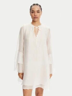 ViCOLO Sommerkleid TD0753 Weiß Regular Fit