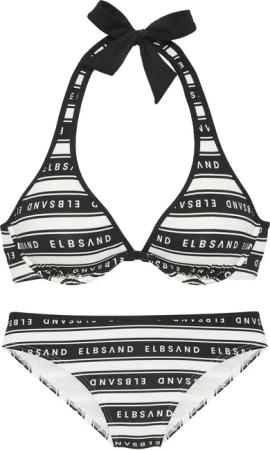 ELBSAND Bügel-Bikini Damen weiß-schwarz Gr.40 Cup B