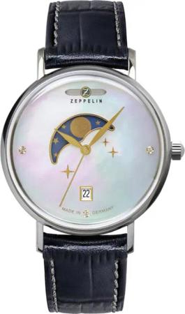 Zeppelin 7133-3 Damenuhr Luna Mondphase 36mm 5ATM