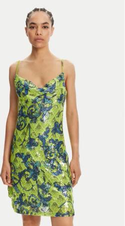 Versace Jeans Couture Coctailkleid 78HAO9B6 Grün Slim Fit