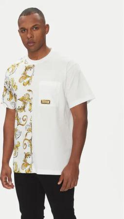 Versace Jeans Couture T-Shirt 78GAH609 Weiß Regular Fit