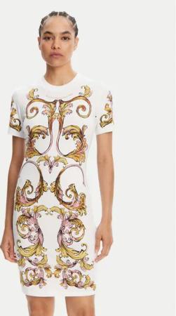 Versace Jeans Couture Kleid für den Alltag 78HAO9P9 Weiß Slim Fit