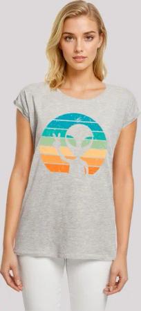 F4NT4STIC T-Shirt "Alien Piece Sonnenuntergang", Premium Qualität