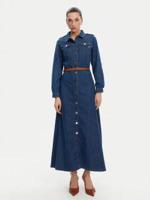 Fracomina Jeanskleid FR25SD4004D417V6 Blau Regular Fit