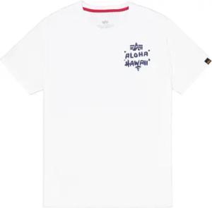 Alpha Industries T-Shirts & Poloshirts Aloha Backprint T-Shirt - white