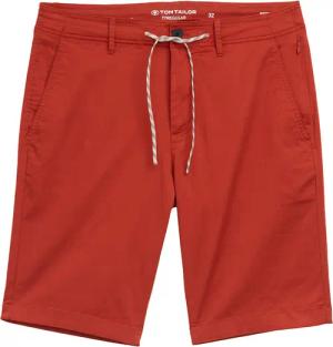 TOM TAILOR Herren Lightweight Chino Shorts mit Kordelzug, orange, Uni, Gr. 29