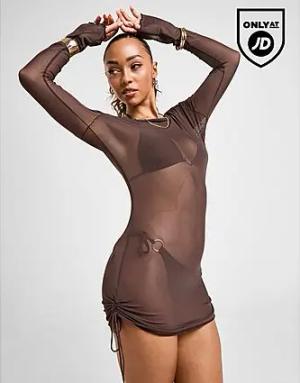 DAILYSZN Heat Mesh Beach Dress - Damen, Brown