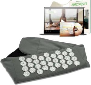 BACKLAxx® Massagegerät Akupressur Lendengürtel, Lendengurt, Akupressur Gürtel gegen Rückenschmerzen, Intensitätsregulierung durch Klettverschluss