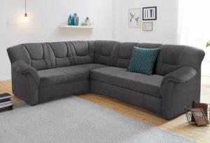 DOMO collection Ecksofa "Sarafina zeitlos und komfortabel, optional mit Federkern, L-Form", wahlweise mit Bettfunktion
