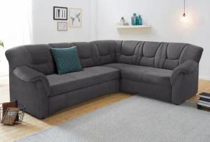 DOMO collection Ecksofa "Sarafina zeitlos und komfortabel, optional mit Federkern, L-Form", wahlweise mit Bettfunktion