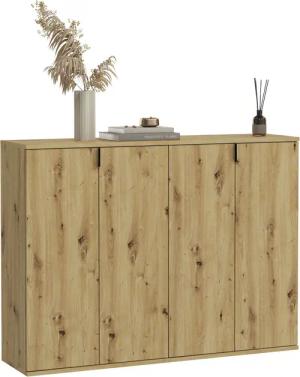 INOSIGN Garderoben-Set "Trondheim, Breite 122 cm, best. aus 2 Kommoden, 4 Türen, 12 Fächer", (Set, 2 St.), Kommode, Sideboard, Kommodenkombination, Kommoden Set