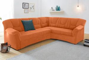 DOMO collection Ecksofa "Sarafina zeitlos und komfortabel, optional mit Federkern, L-Form", wahlweise mit Bettfunktion