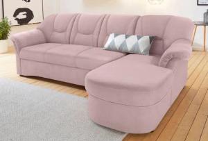 DOMO collection Ecksofa "Sarafina zeitlos und komfortabel, optional mit Federkern, L-Form", wahlweise mit Bettfunktion