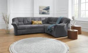 DOMO collection Ecksofa "Sarafina zeitlos und komfortabel, optional mit Federkern, L-Form", wahlweise mit Bettfunktion