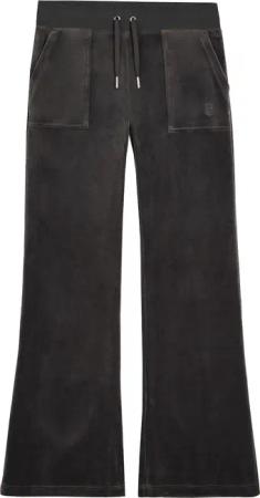 Juicy Couture Sweathose "LAYLA POCKET LOW RISE PANT Damen", Trainingshose Damen, Sweathose, Velour, Jogginghose mit Glitzer, Sale