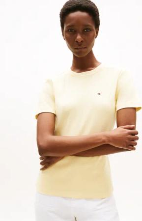 Tommy Hilfiger T-Shirt "SLIM CODY C-NK SS", mit Logostickerei