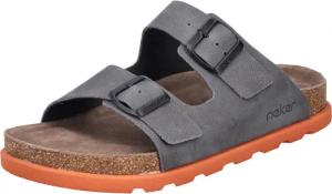 Rieker Pantolette, Sommerschuh, Strandschuh, Hausschuh mit bequemem Fußbett