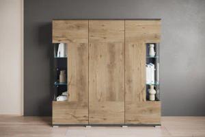 INOSIGN Highboard "Kenia", (1 St.), Modernes Highboard, mit Glastüren, Breite 135 cm