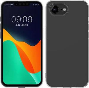 kwmobile Handytasche Hülle für Apple iPhone 16e (1-tlg), Silikon Handyhülle transparent - Handy Case gummiert