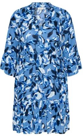 KAFFE Curve Blusenkleid Kleid KCedina Große Größen