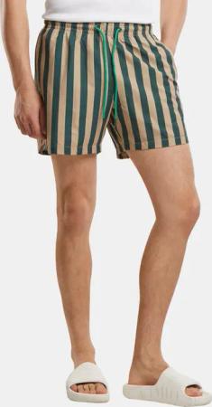 Urban Classics Striped Seersucker Swim Short