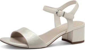 Tamaris Sandalette, Blockabsatz, Festtagsschuh, Abendschuh, Klett unter der Zierschnalle