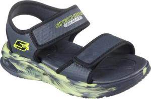 Skechers Sandale "SOLA GLOW SANDAL", Sandale mit Klettverschluss+Blinkfunk., Größenschablone zum Download