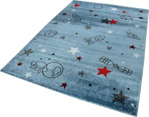 Esprit Kinderteppich "Yoda ESP-21980", rechteckig, 13 mm Höhe, Weltall Design, Astronaut, Kurzflor, Kinderzimmer