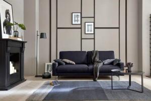 Creation BY ROLF BENZ 2-Sitzer "CR.450, Designsofa, Loungesofa", Armlehne niedrig, Fuß chromfarben glänzend, Breite 164 cm